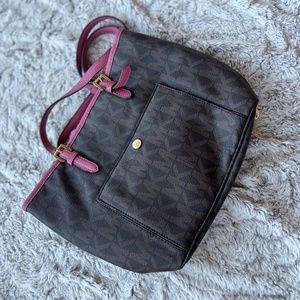 Michael Kors Jetset pink/brown